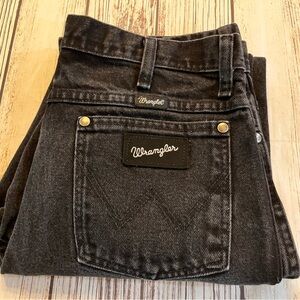 Black Wrangler Jeans Mens 32 X 30 Silver Edition Slim Fit Go Rodeo Cowboy Ready